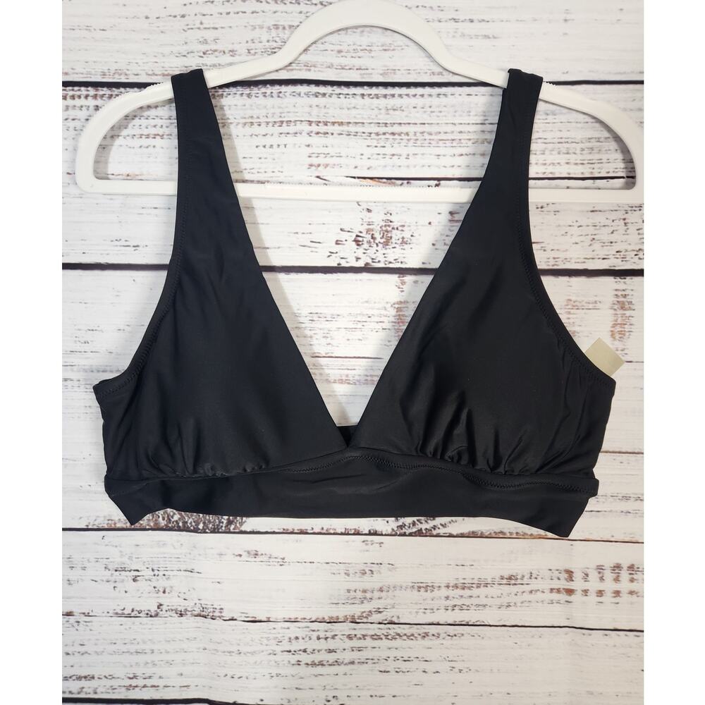 Aerie Solid Black Bikini Top with padding size XL